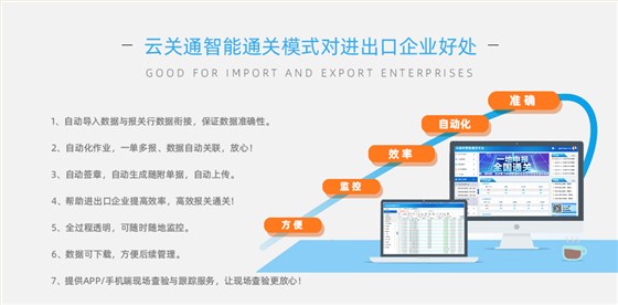 云关通智能通关平台对进出口企业好处